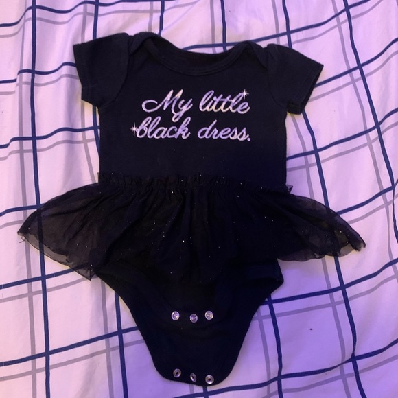 “My little black dress” baby dress onsie - Picture 2 of 4